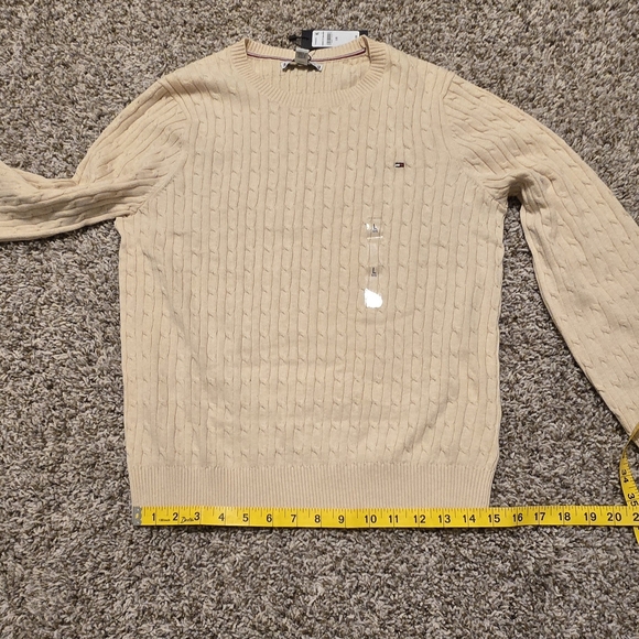 Tommy Hilfiger Beige Cable Knit Sweater - Picture 7 of 10